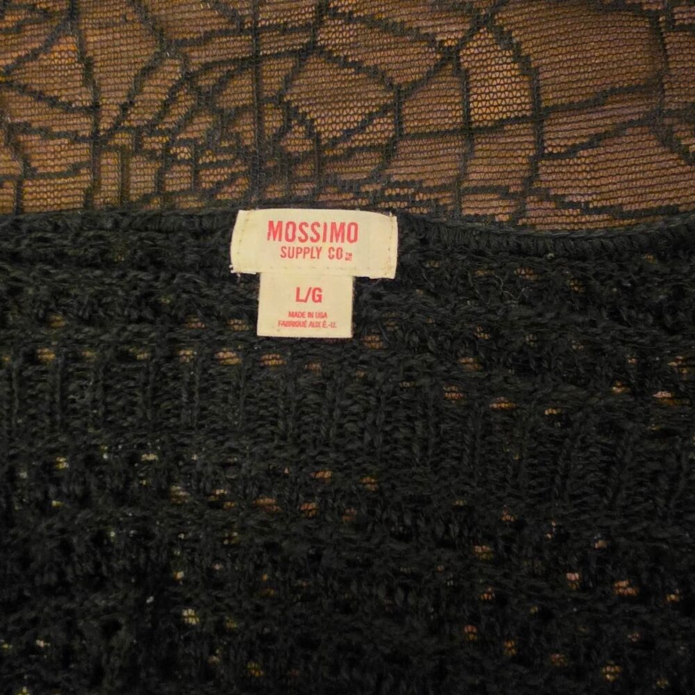 Y2k Mossimo Black Crochet Cardigan - Picture 5 of 8